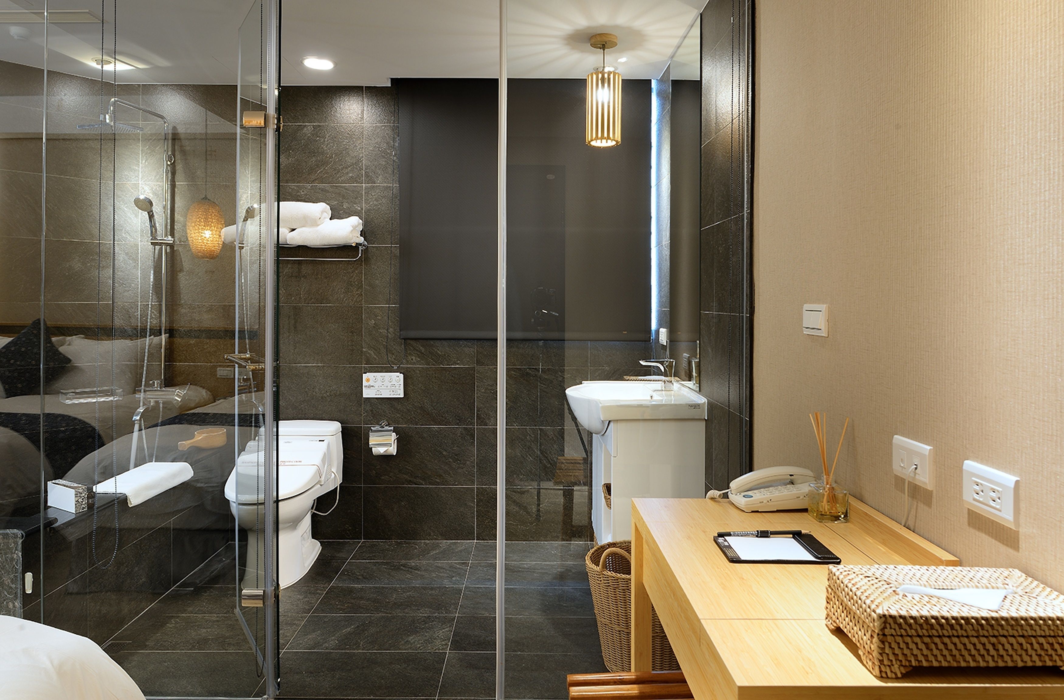 premium triple room | bathroom | combined shower/bathtub, spring water bathtub, free toiletries