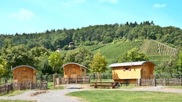 Nhà di động dành cho gia đình, 1 phòng ngủ, phòng tắm dùng chung, quang cảnh resort (Schäferwagen) | Tiện nghi tại phòng