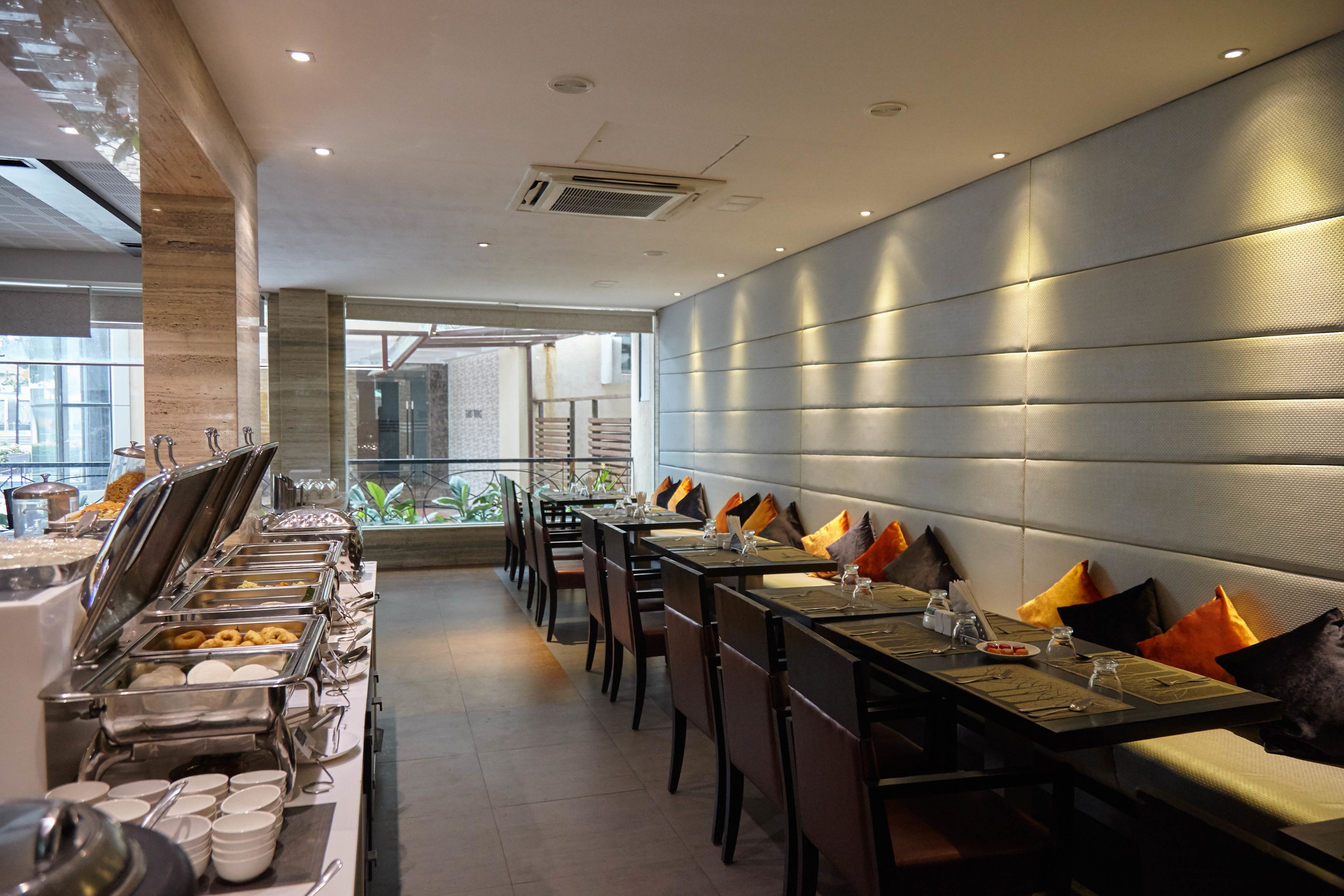 daily buffet breakfast (inr 330 per person)