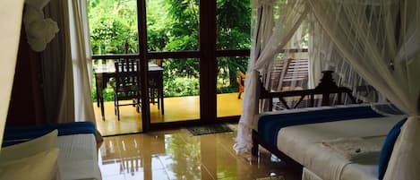 Tremannsrom – deluxe, 1 soverom, hageutsikt | Utsikt fra rommet