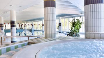 Hot tub, steam room, body treatments, aromatherapy, hot stone massages