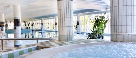 Hot tub, steam room, body treatments, aromatherapy, hot stone massages