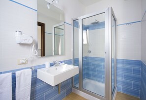 Hair dryer, bidet, towels