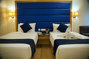Superior-Doppel- oder -Zweibettzimmer, 1 Schlafzimmer, Nichtraucher, Stadtblick | 1 Schlafzimmer, hochwertige Bettwaren, Daunenbettdecken