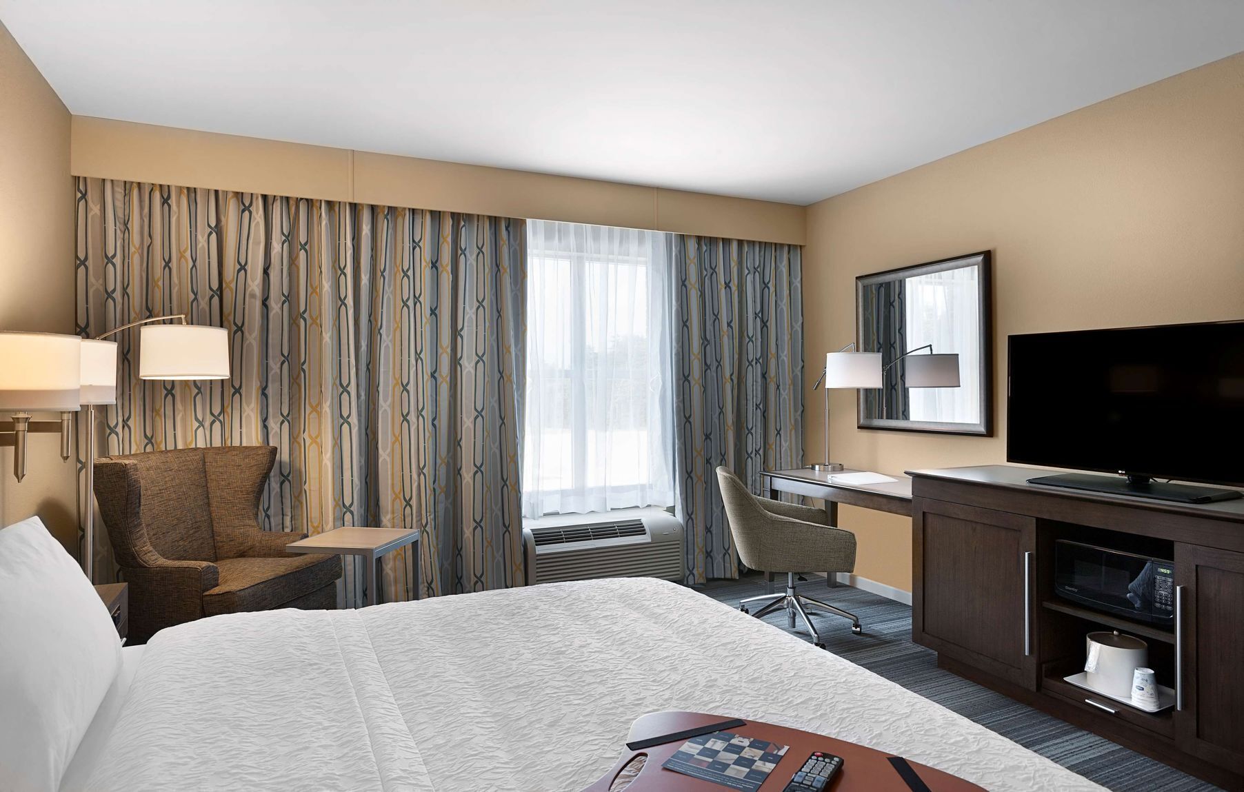 In-room safe, desk, laptop workspace, iron/ironing board