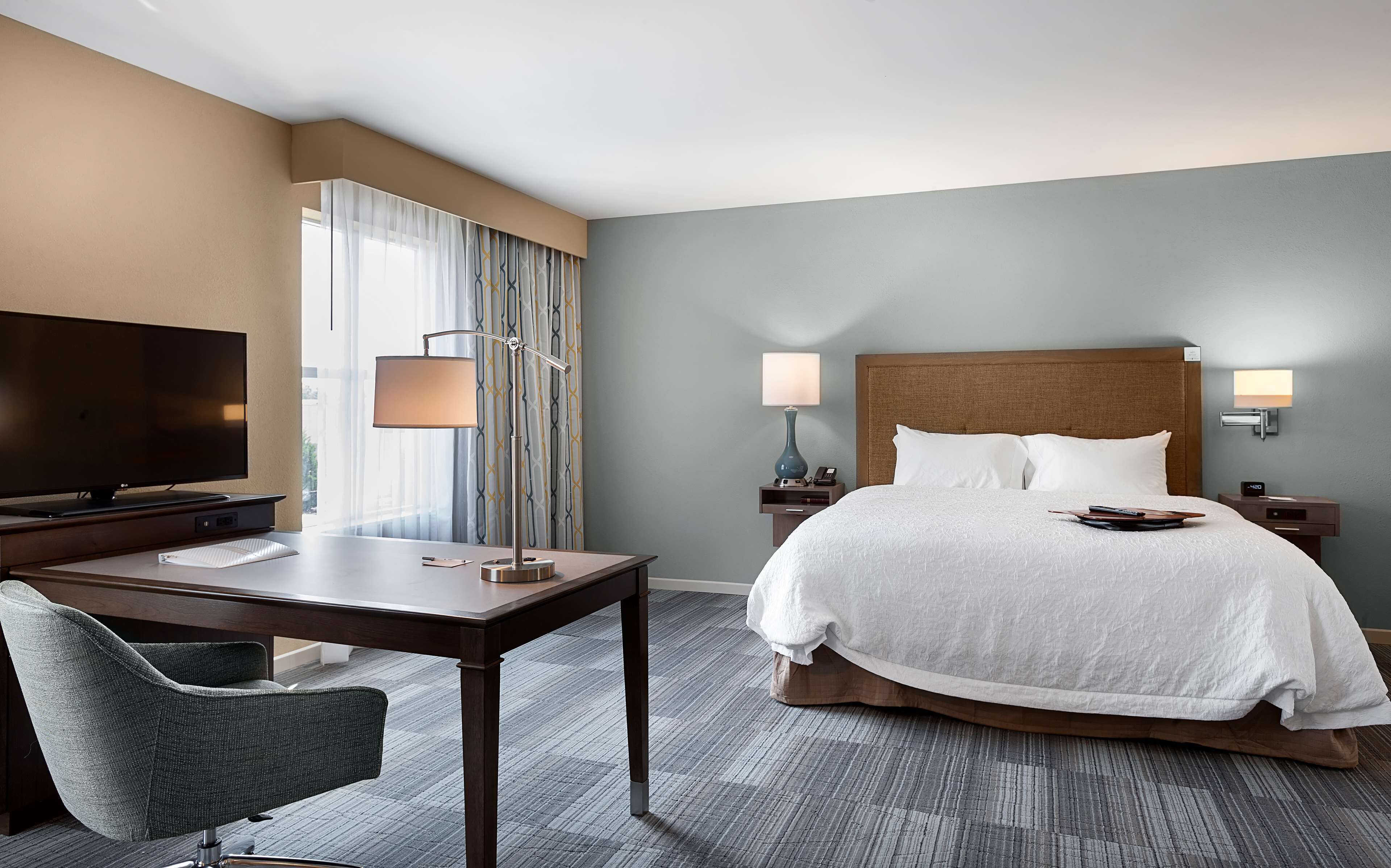 in-room safe, desk, laptop workspace, iron/ironing board