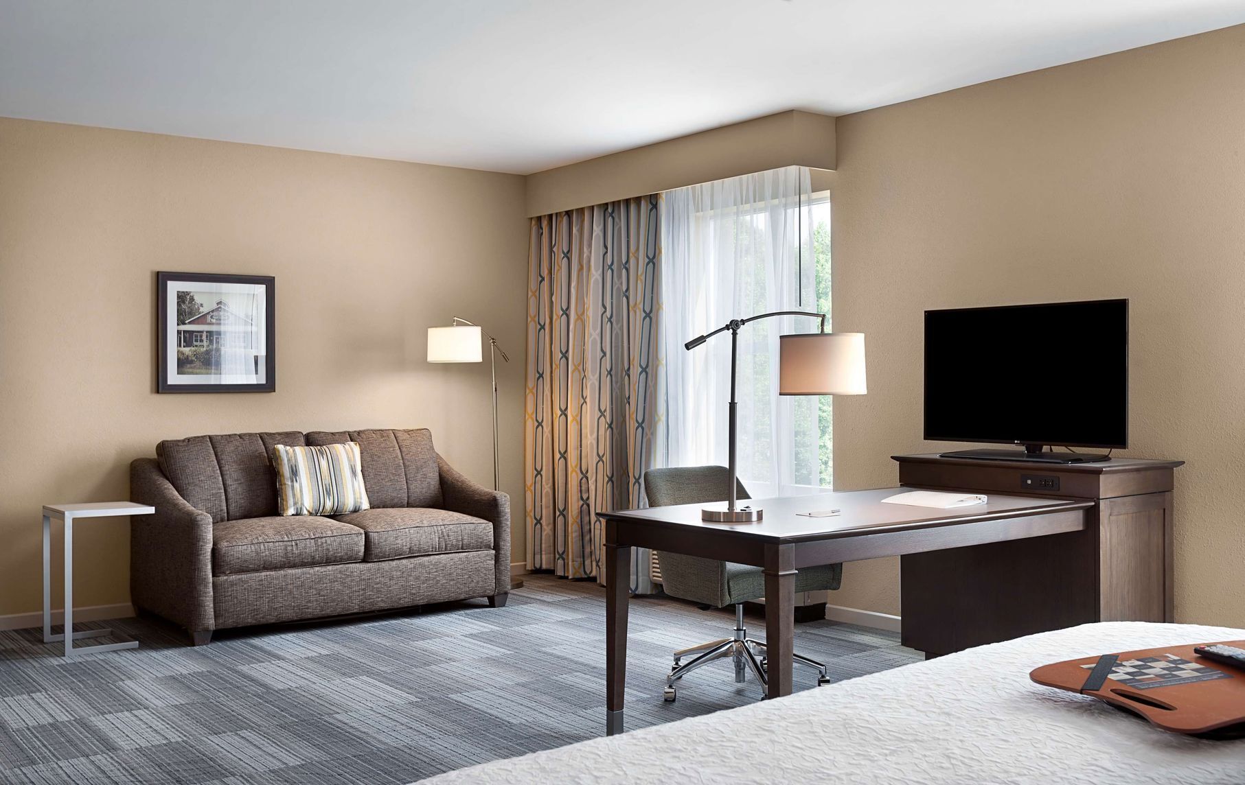 In-room safe, desk, laptop workspace, iron/ironing board