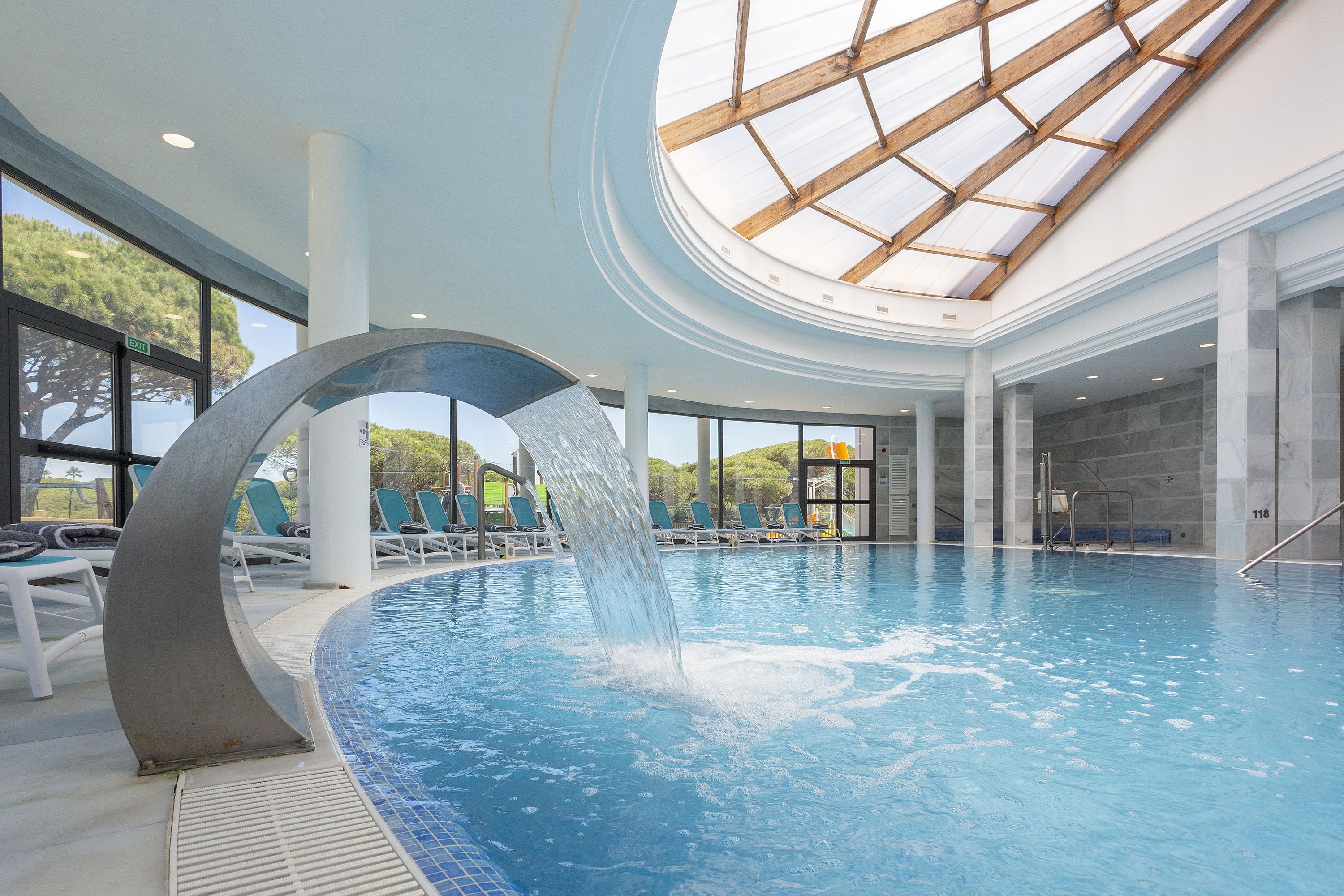 indoor pool, 3 outdoor pools, open open 24 hours a day, pool umbrellas