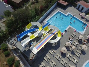 2 outdoor pools, pool umbrellas, sun loungers