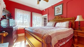 Ruby Suite, 1 King Bed (Second floor)  | Premium bedding, Tempur-Pedic beds, individually decorated