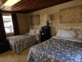 Room, 2 Double Beds, Smoking | Free WiFi, bed sheets