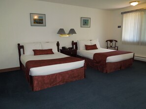 Double Room, 2 Double Beds | Premium bedding, down comforters, desk, iron/ironing board