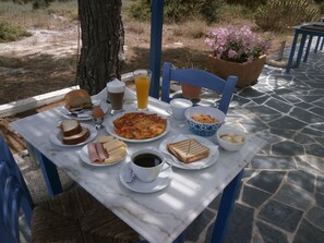 Daily continental breakfast (EUR 6 per person)