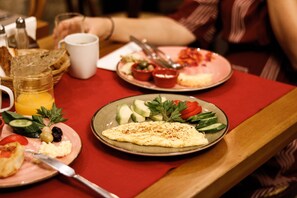 Daily buffet breakfast (EUR 14 per person)