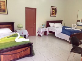 Minibar, desk, rollaway beds, free WiFi