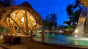 Outdoor pool, open 7:00 AM to 6:00 PM, pool umbrellas, pool loungers