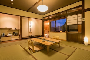 Double Room with Tatami Area and Hot Spring Bath - Ran | View from room