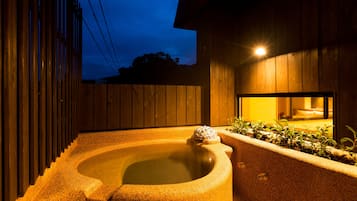 Japanese Western Room with Open Air Bath (Ayame) | Bathroom | Free toiletries, hair dryer, electronic bidet, towels