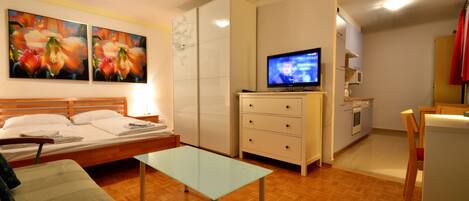 Iron/ironing board, cots/infant beds, free WiFi, bed sheets