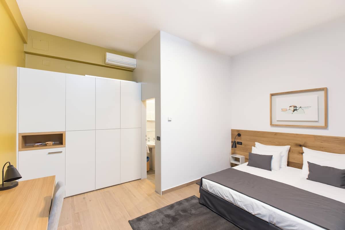 Double Room, Terrace P4 | Skrivbord, arbetsyta för laptop, ljudisolering och gratis wi-fi