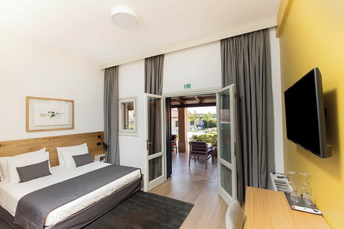 Double Room, Terrace P7 | Skrivbord, arbetsyta för laptop, ljudisolering och gratis wi-fi