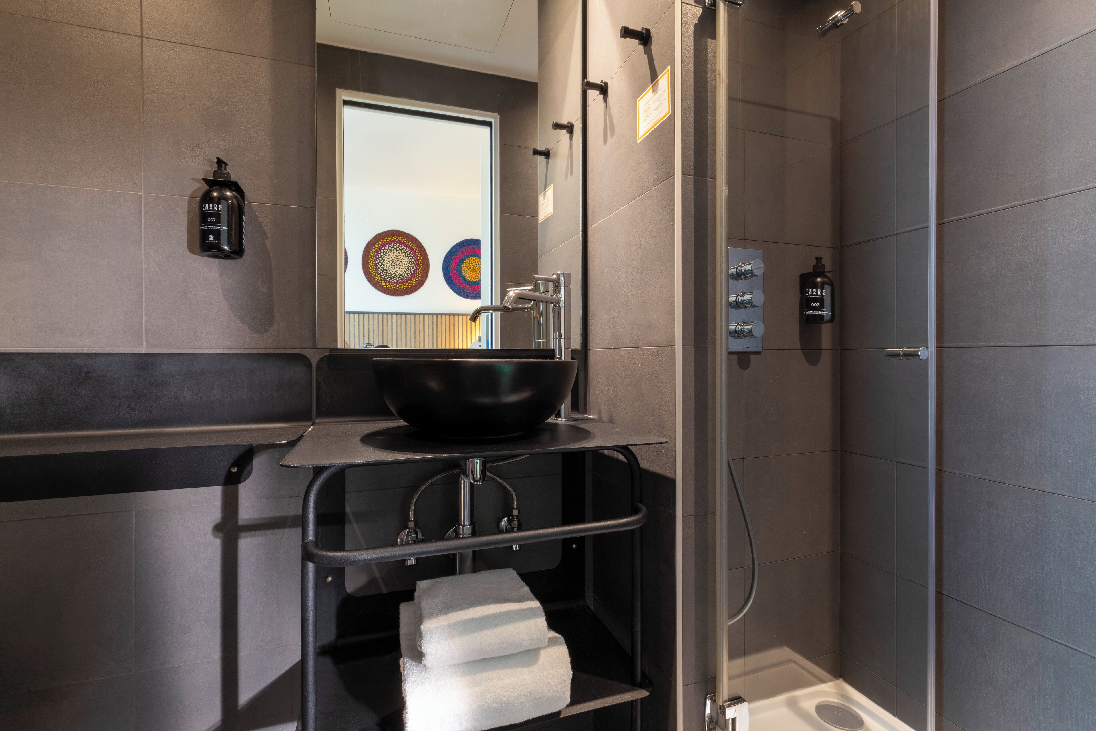 single room | bathroom | shower, free toiletries, hair dryer, towels