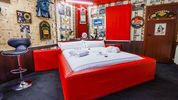 Superior suite, bubbelbad | Luxe beddengoed, bedden met traagschuimmatras, gratis wifi, beddengoed