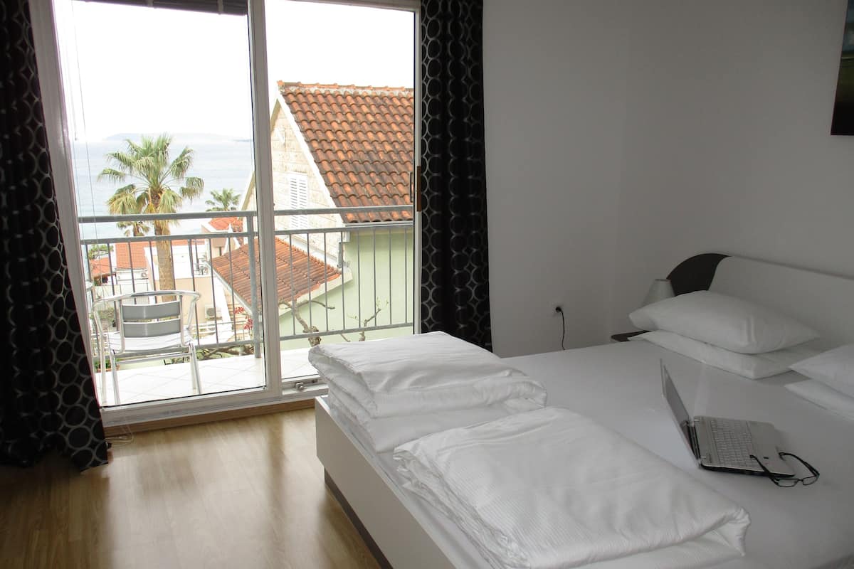 Double Room, Sea View | 1 bedroom, premium bedding, minibar, individually decorated