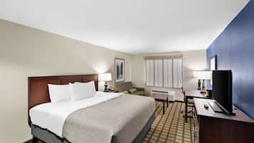 In-room safe, desk, laptop workspace, blackout curtains