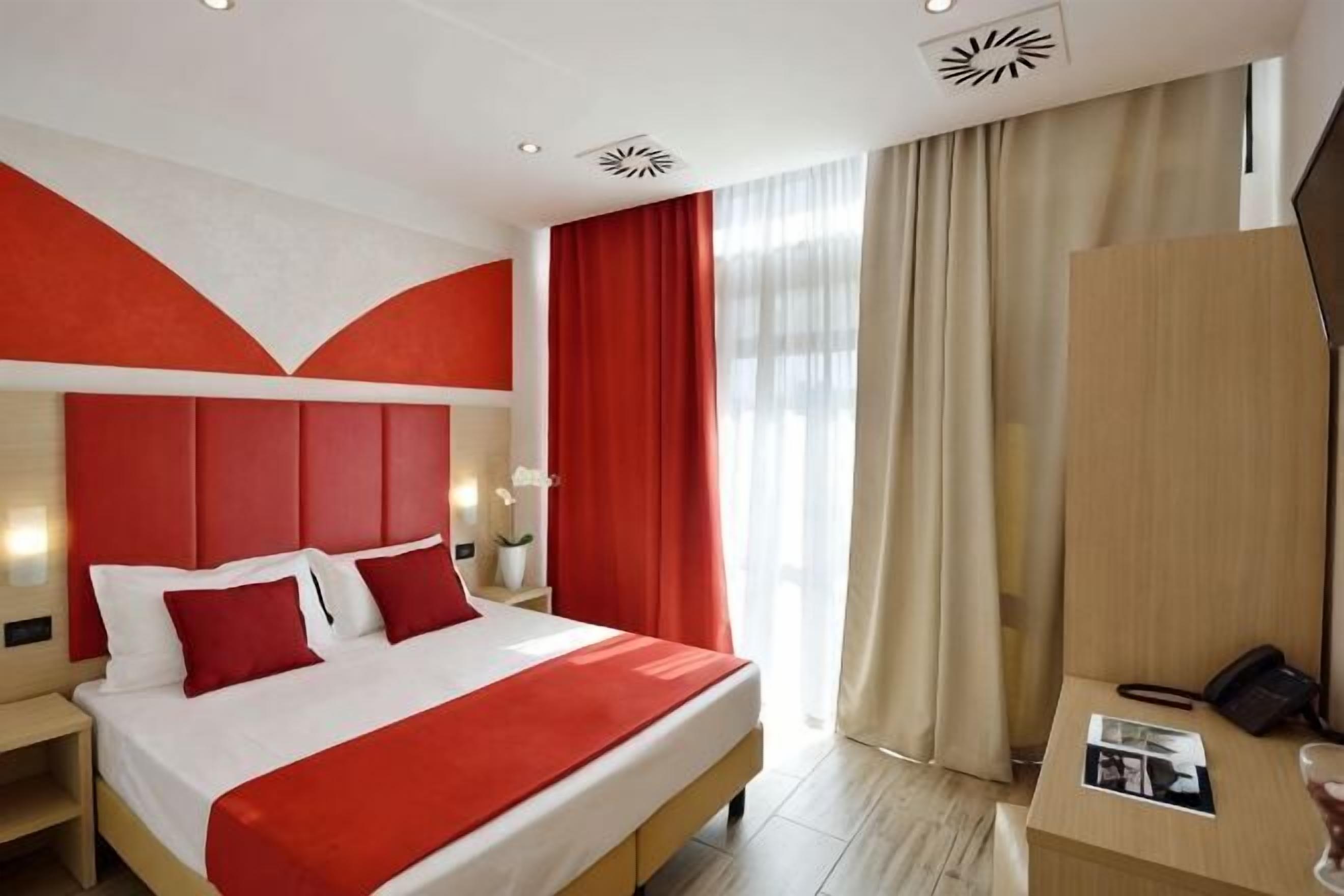 Premium bedding, down comforters, memory foam beds, minibar