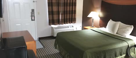 Individually decorated, individually furnished, desk, blackout drapes