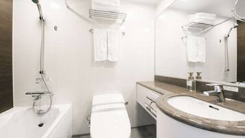 Ensemble douche/baignoire, baignoire relaxante profonde