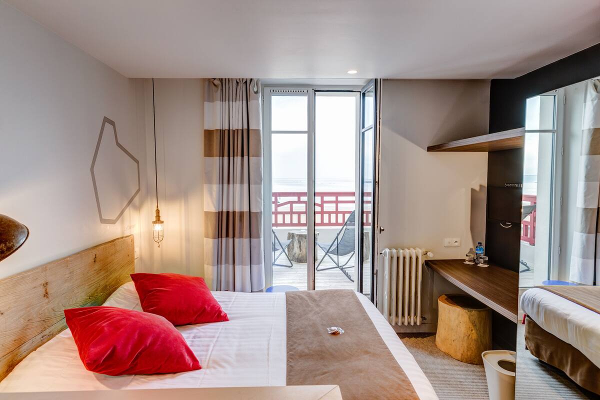 standard double room, terrace, sea view | view from room