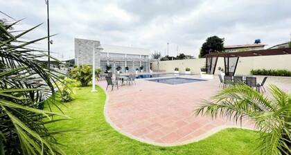 New house in a private development.