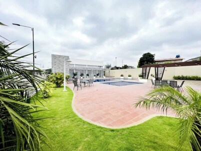 New house in a private development.