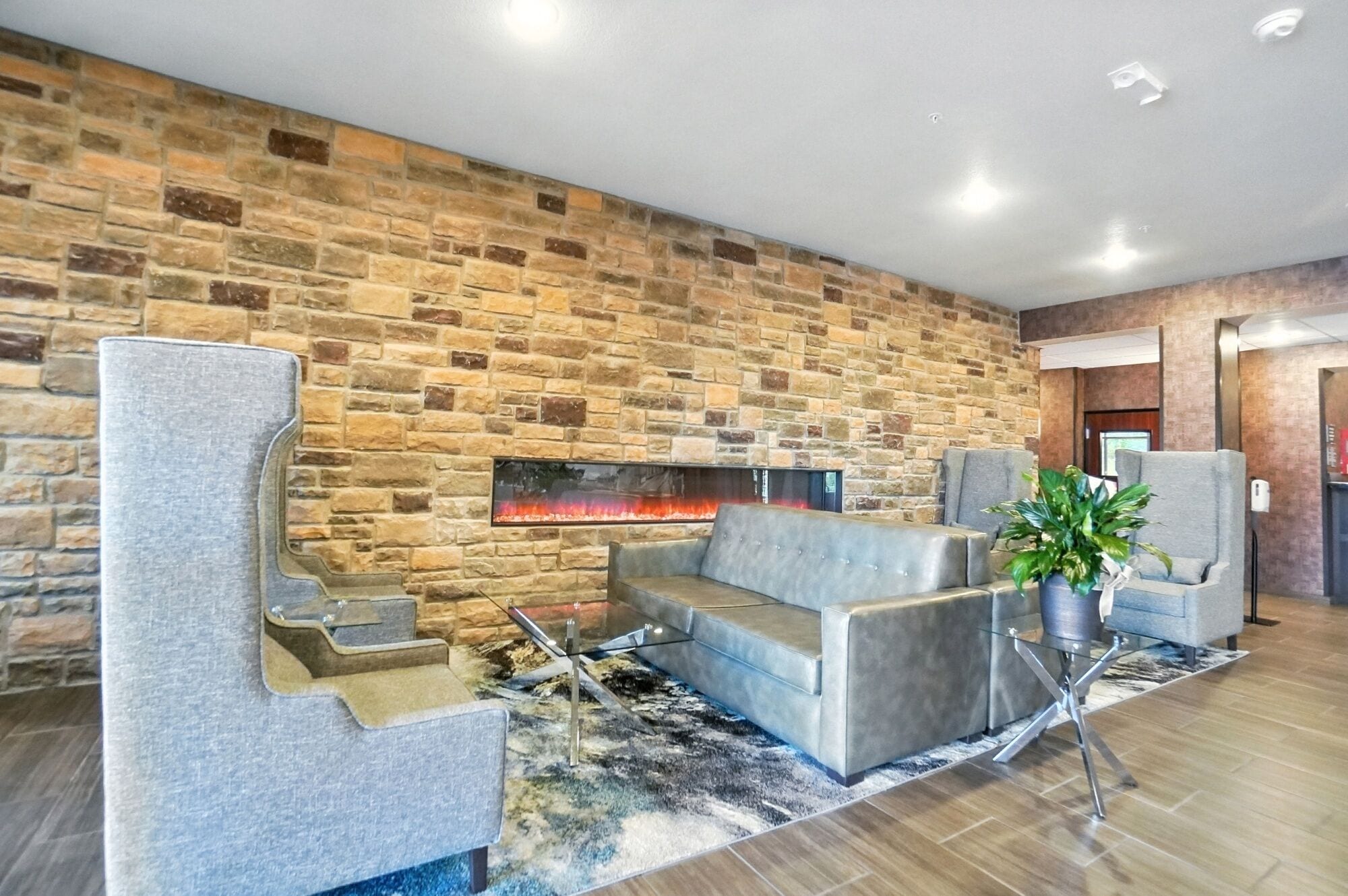 Coin salon dans le hall