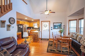 TV, fireplace, video games, books