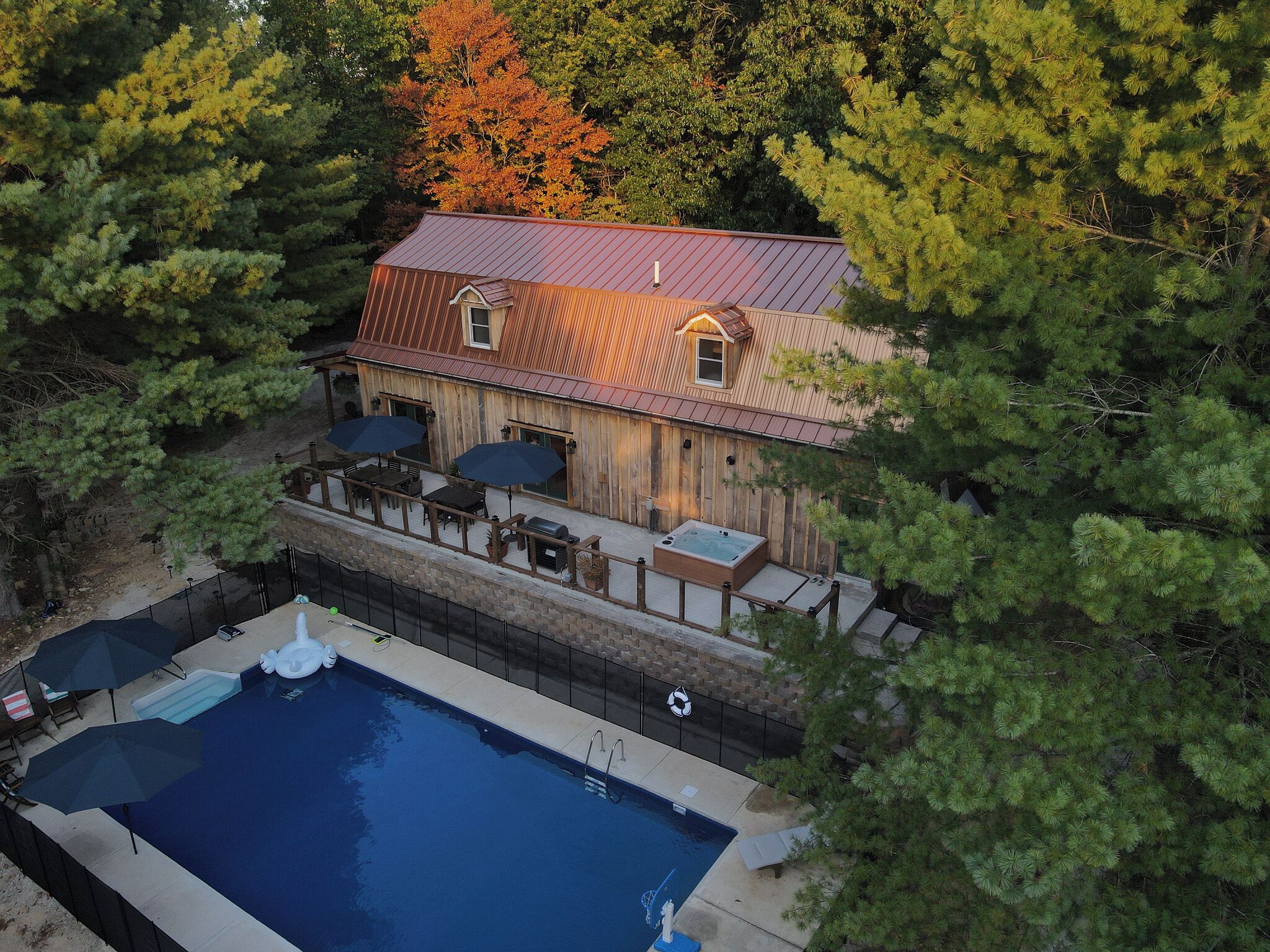 Una piscina riscaldata