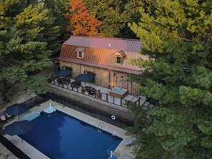 A heated pool