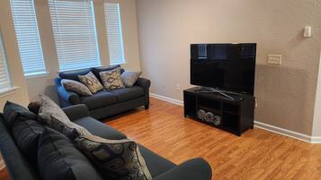 Smart TV, foosball, table tennis