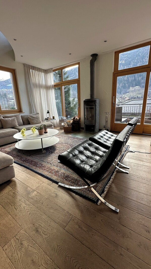 Smart TV, fireplace, DVD player, offices