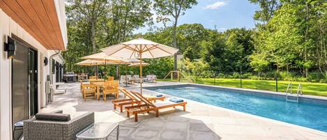 A heated pool
