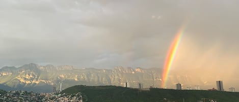 Blick von der Unterkunft