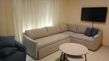 Basic Apartment, City View | Living area