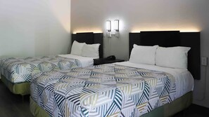 Standard Room, 2 Queen Beds, Non Smoking, Refrigerator & Microwave | Iron/ironing board, bed sheets - Studio 6 Suites Tucson, Az – Airport / Kino Sports Complex (Tucson)