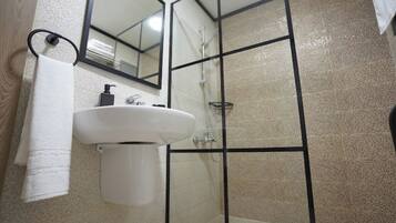 Towels, soap, toilet paper