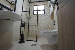 Towels, soap, toilet paper