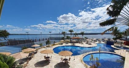 Flat Resort Lake Side Beira Lago 5 Minutos do Centro de Brasília
