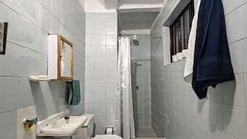 Eco-friendly toiletries, bidet, towels, soap