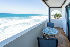 Outdoor dining - 7 BR Kikita Dreams Manor - Oceanfront Beach House (Dorado)